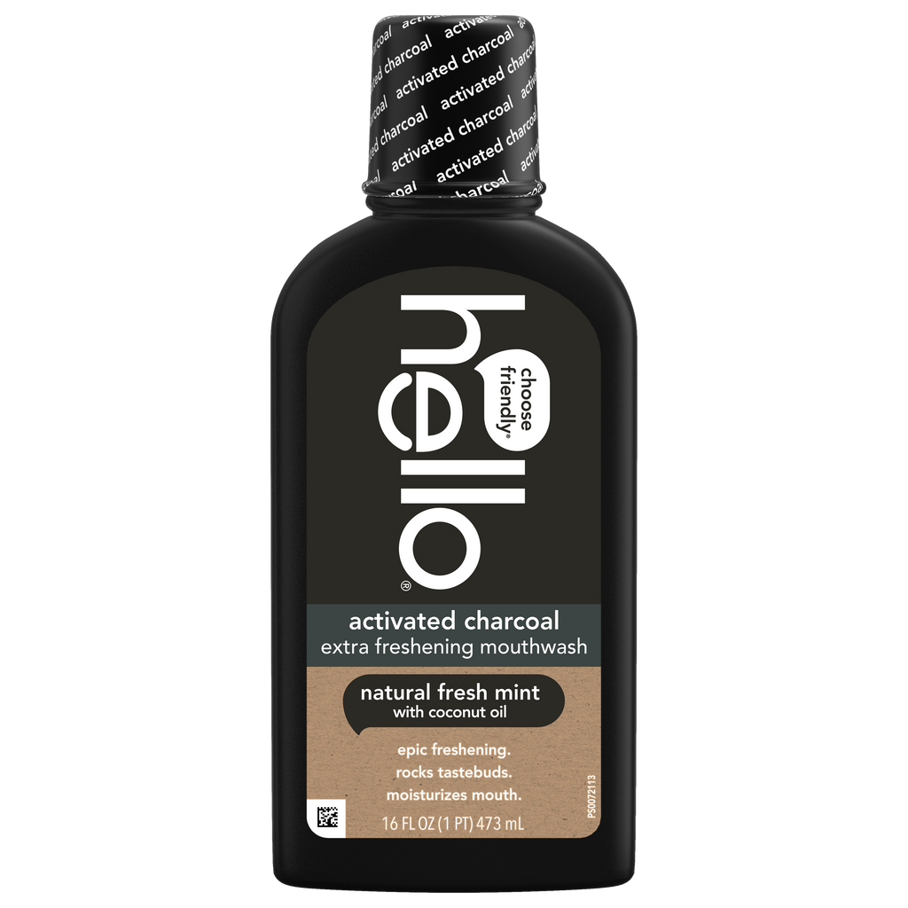 hello activated charcoal mouthwash
