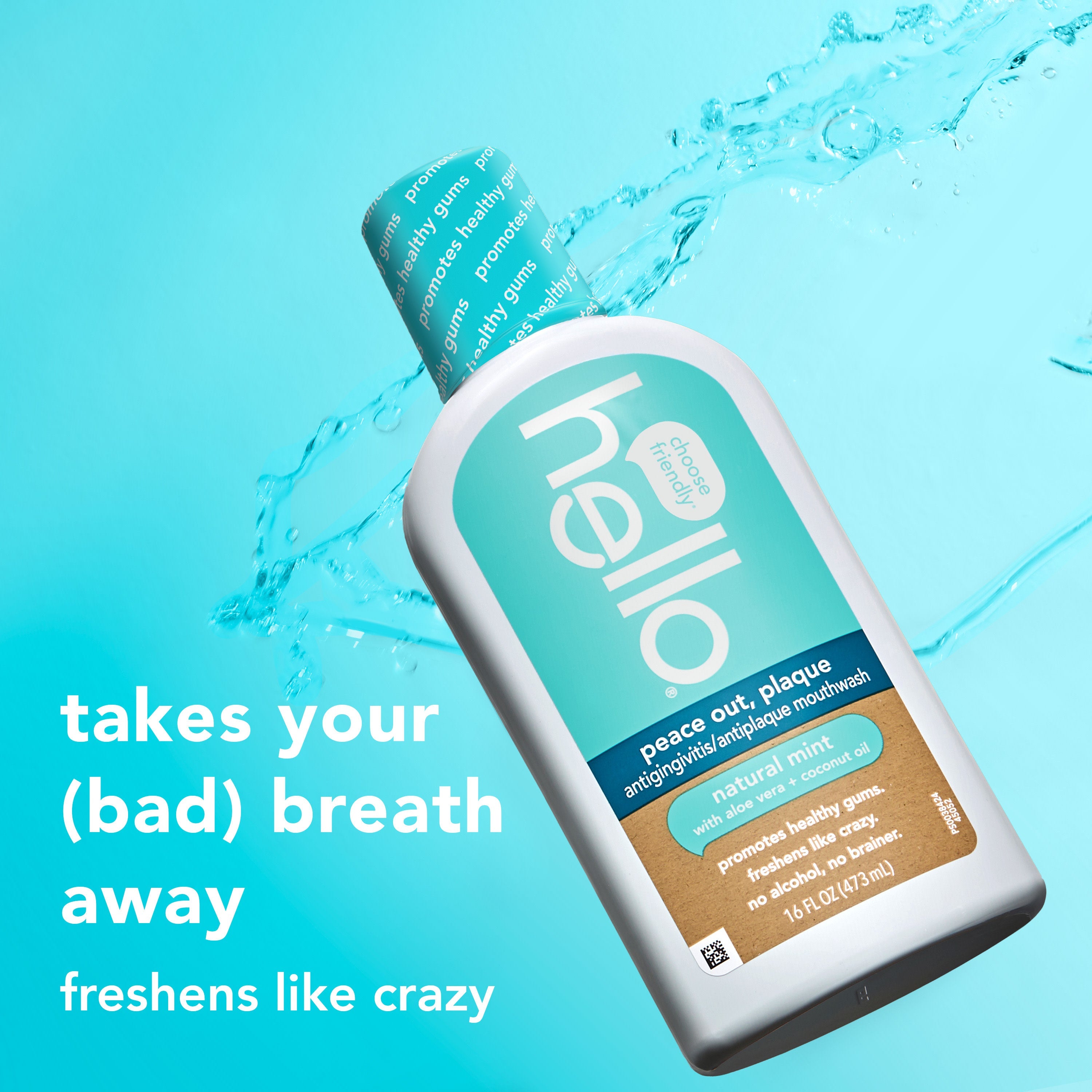 hello peace out, plaque antigingivitis mouthwash