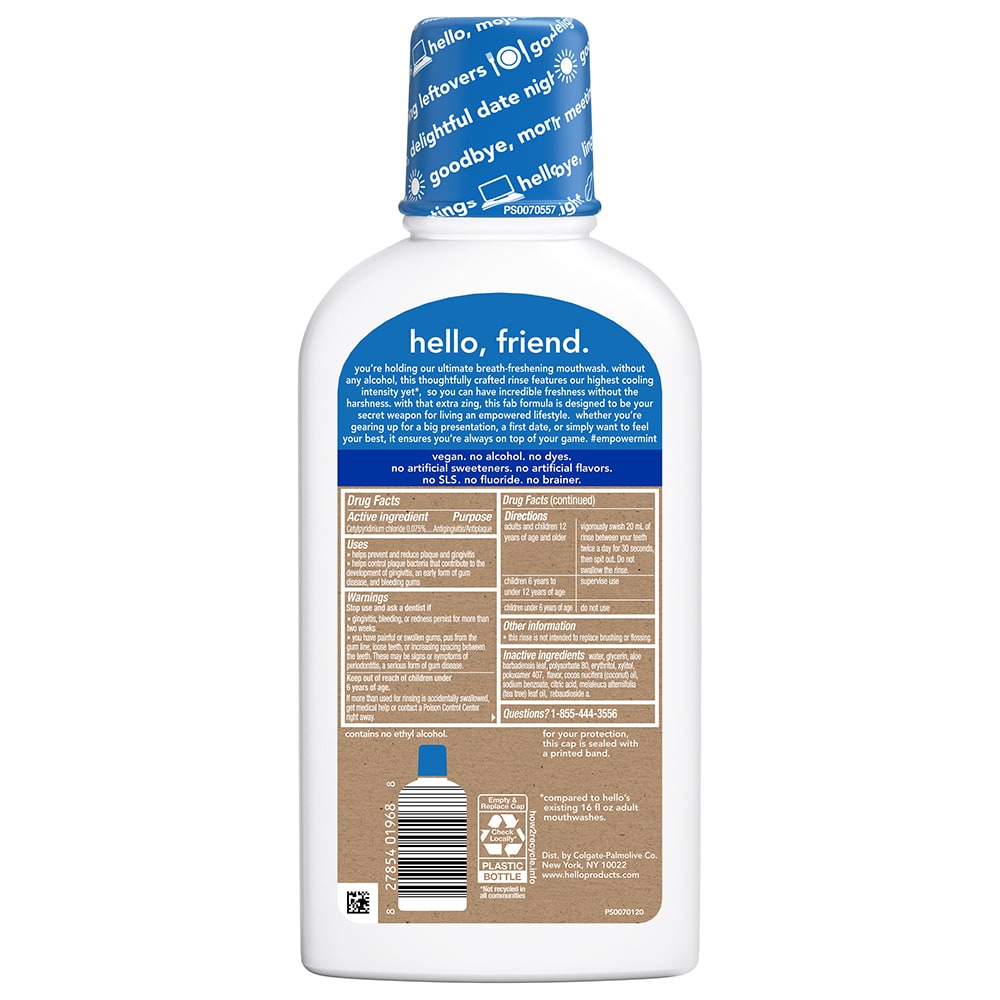 hello empower-mint antigingivitis, antiplaque mouthwash
