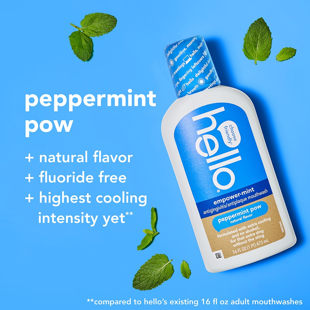 hello empower-mint antigingivitis, antiplaque mouthwash