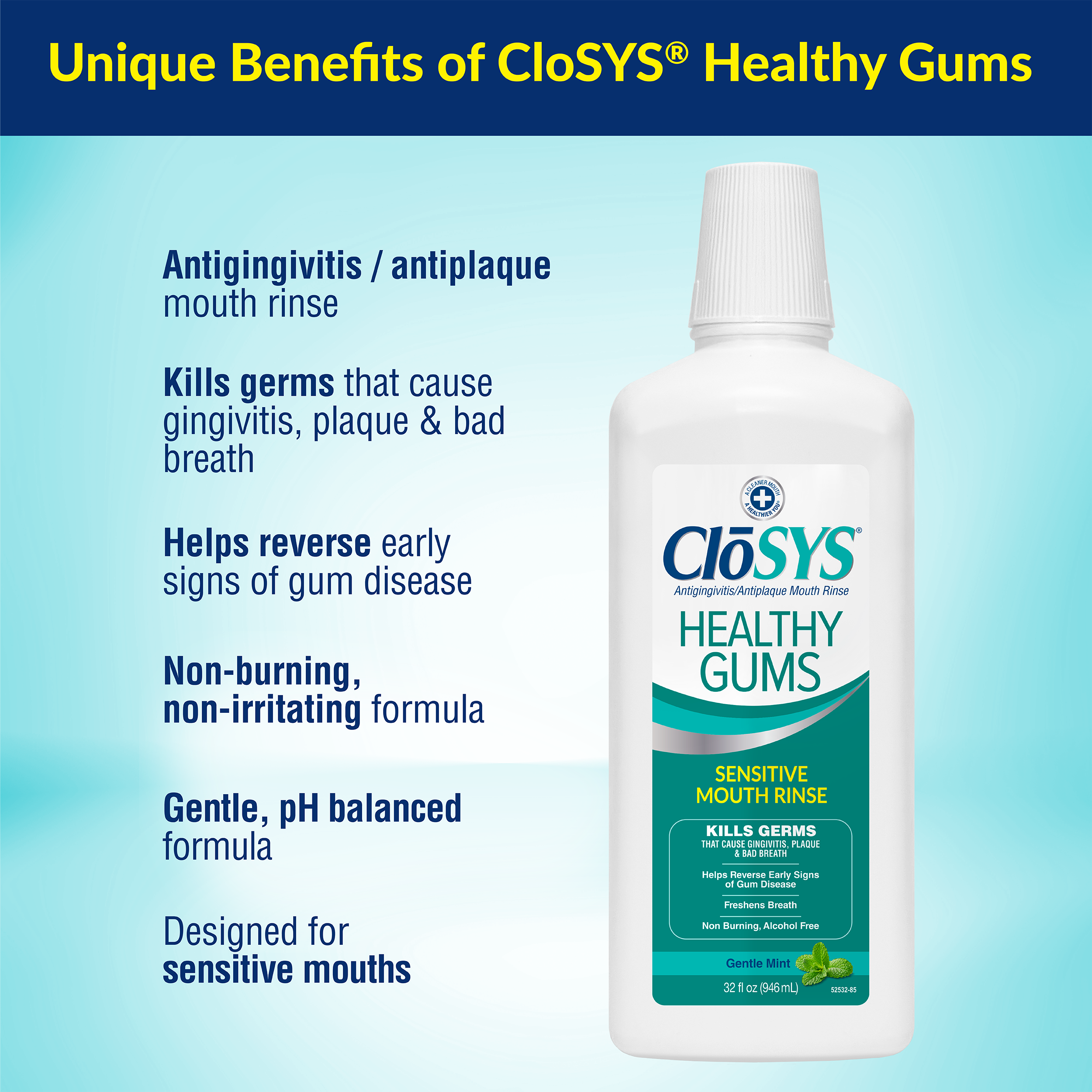 CloSYS Healthy Gums Mouth Rinse