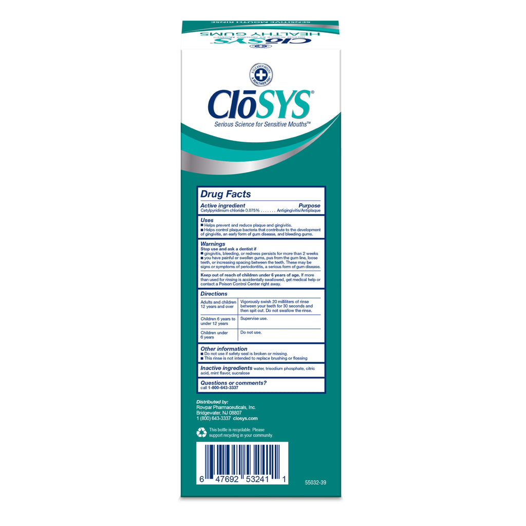 CloSYS Healthy Gums Mouth Rinse
