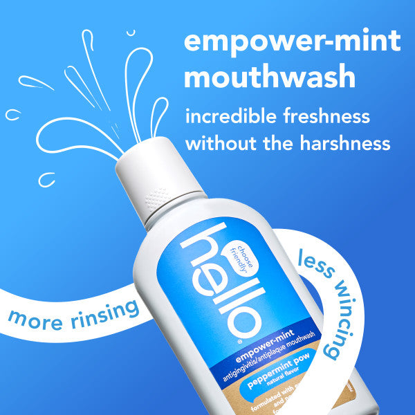 hello empower-mint antigingivitis, antiplaque mouthwash