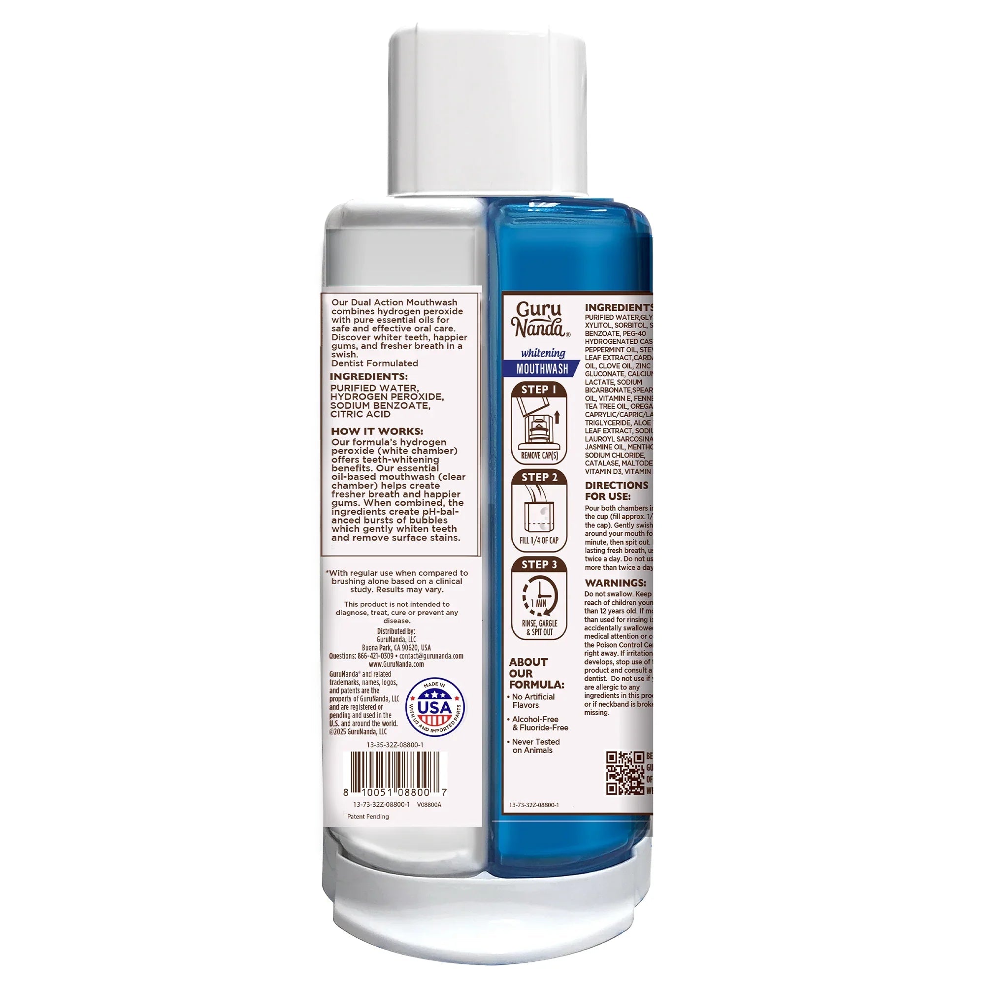 Dual Barrel Oxyburst Whitening Mouthwash, Value Size - 32 Fl Oz