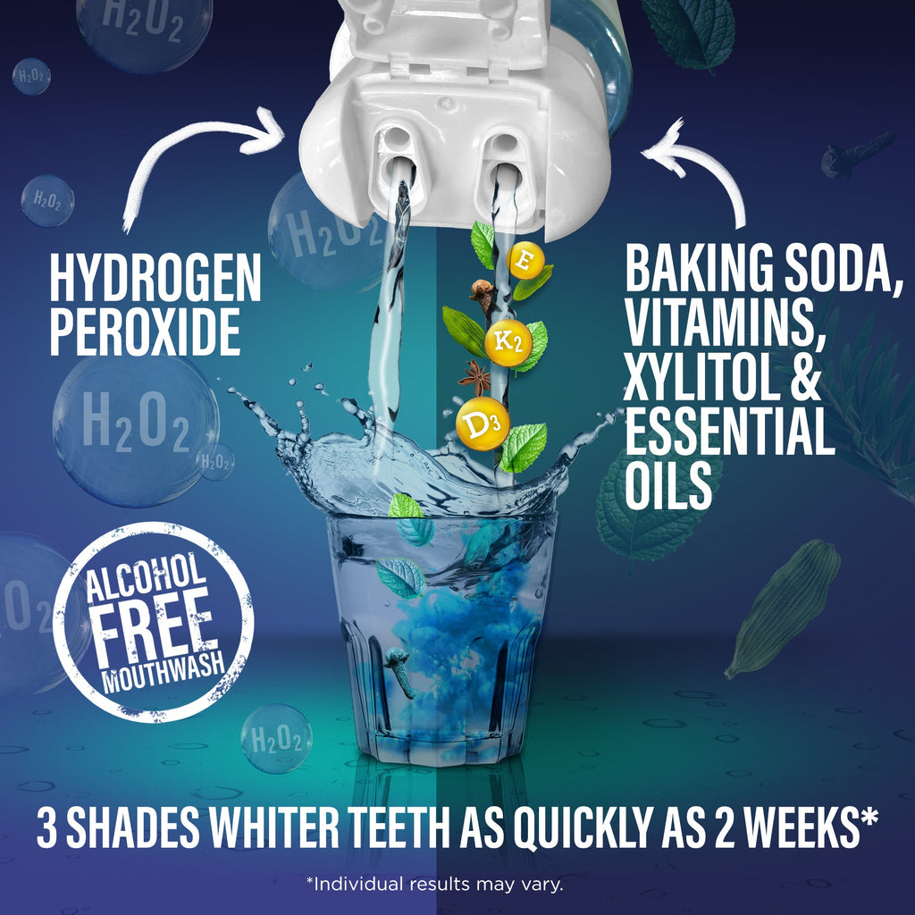 Dual Barrel Oxyburst Whitening Mouthwash, Value Size - 32 Fl Oz