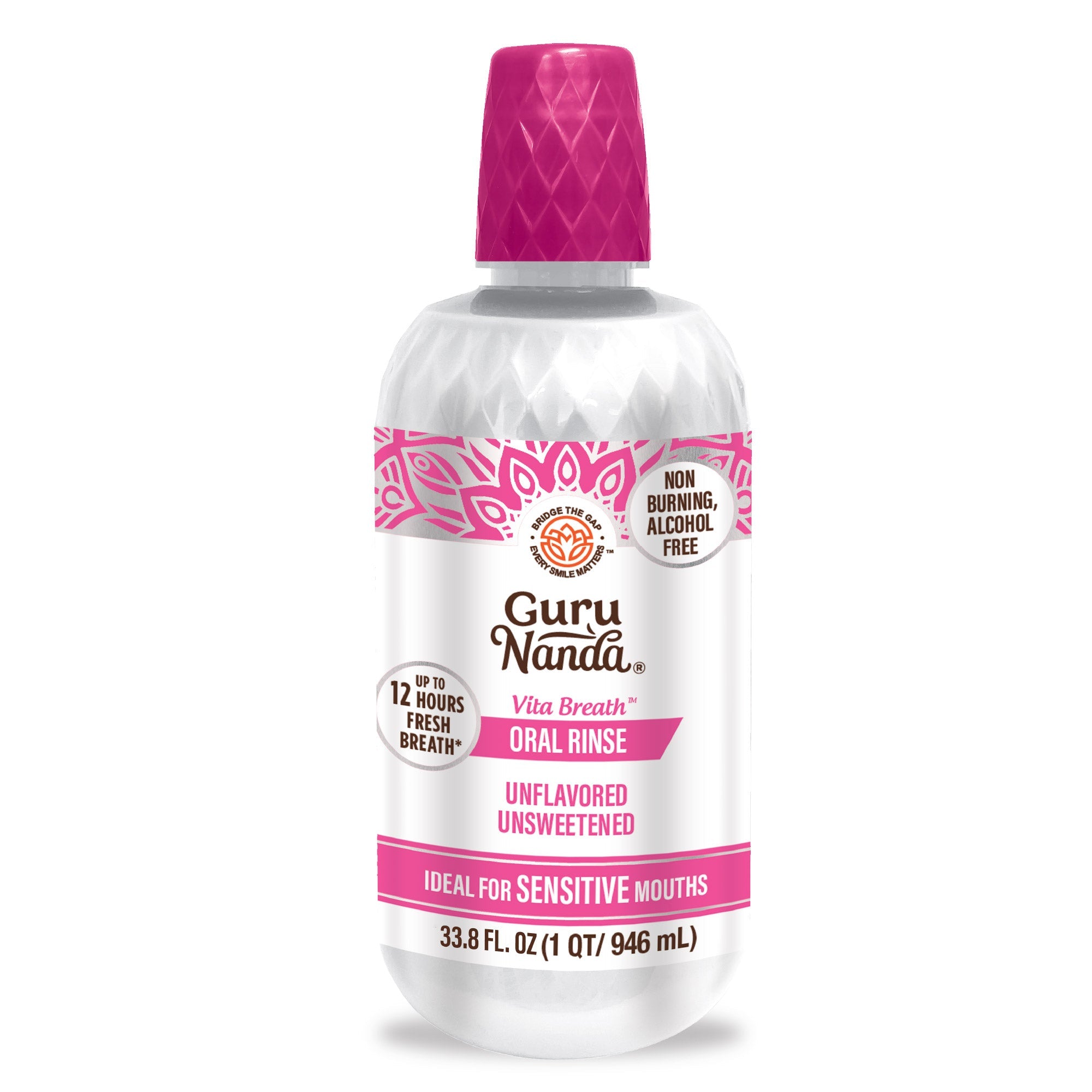 Vita Breath Unflavored & Unsweetened Oral Rinse - 1L