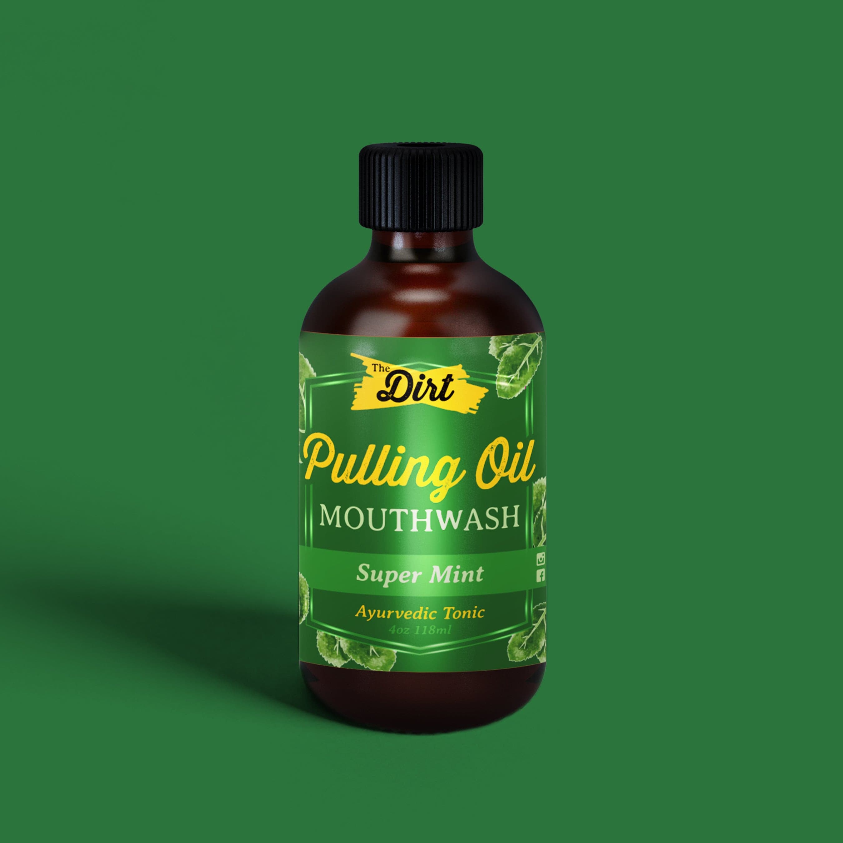 Buy with Prime Pulling Oil Mouthwash - The Dirt - Super Natural Oral Care 4oz / Super Mint Oral Care