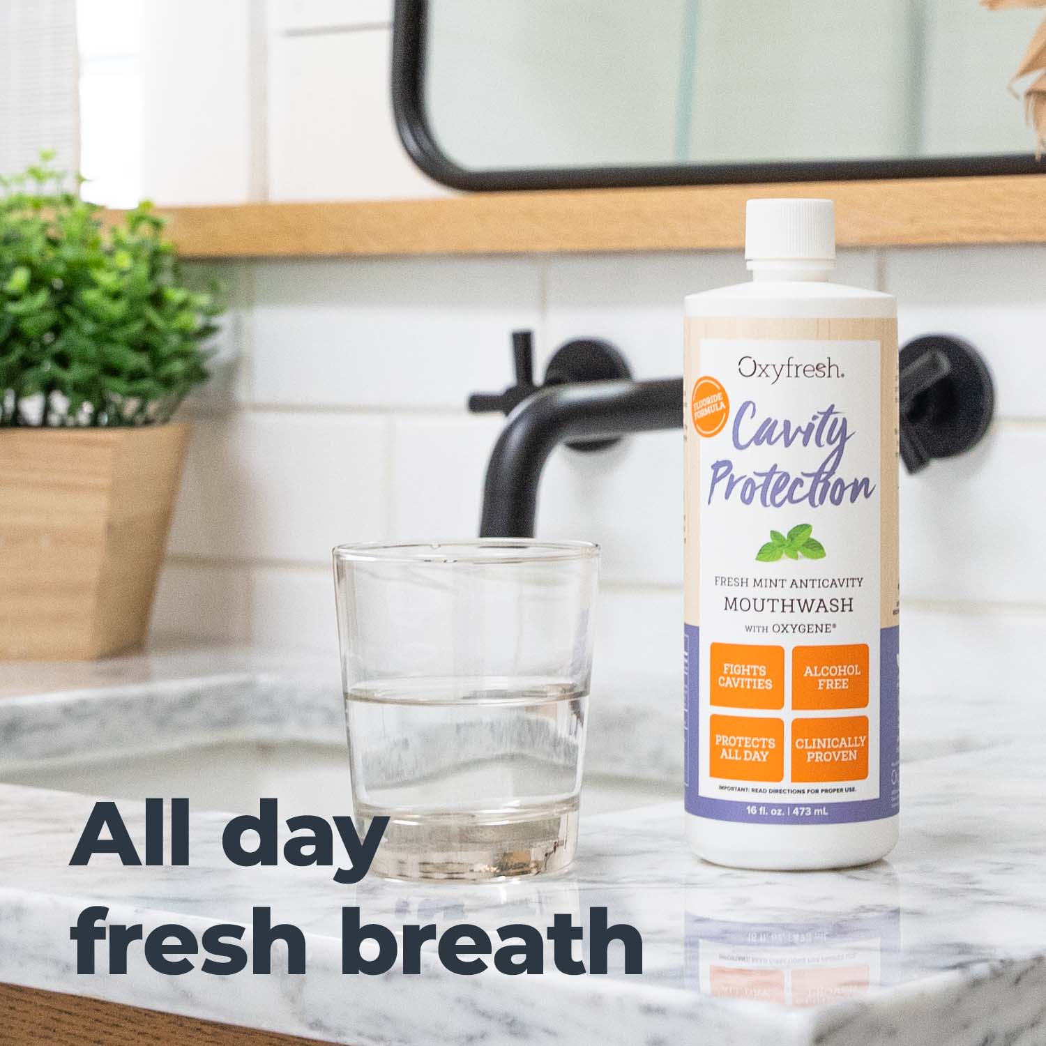 Cavity Protection Mouthwash | For Sensitive Teeth With Fluoride