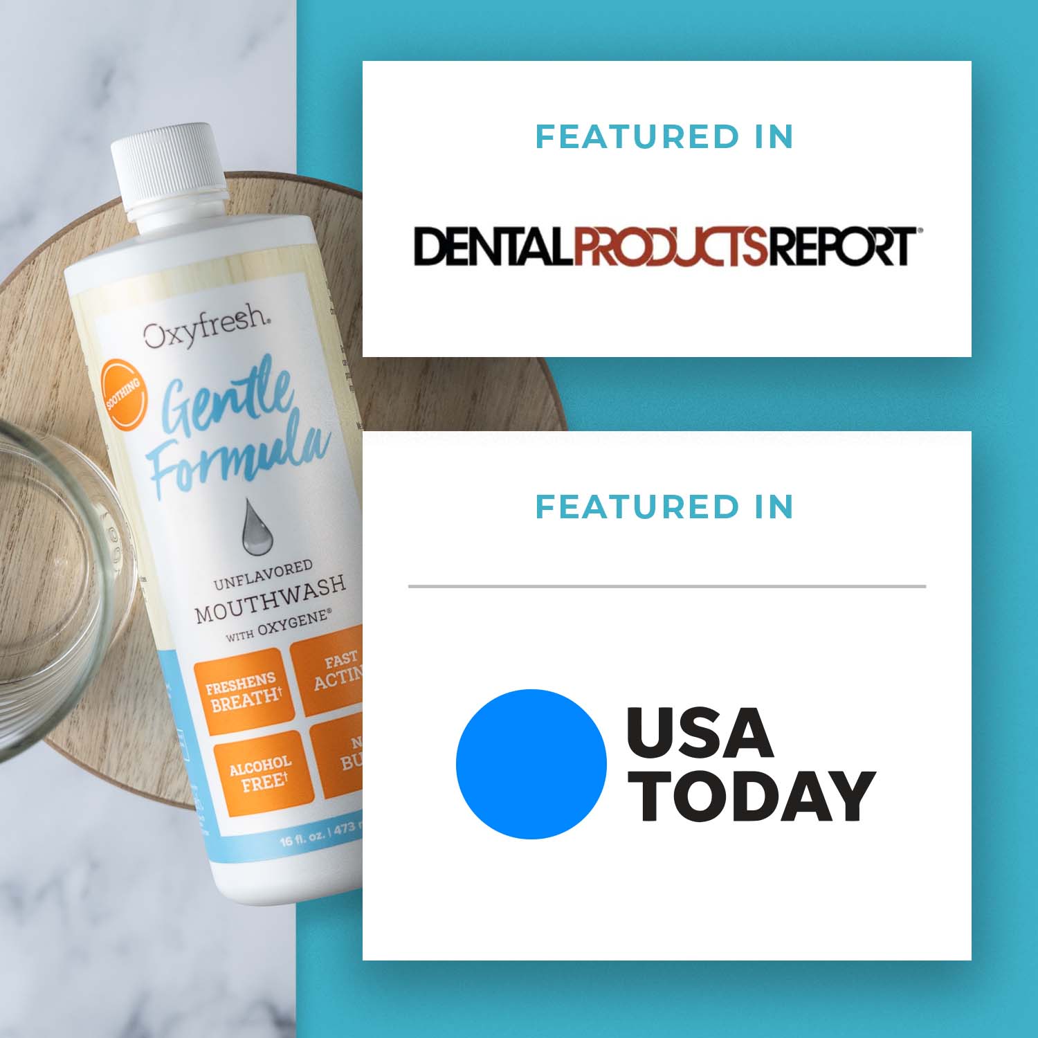 Gentle Formula Unflavored Fresh Breath Mouthwash | Fluoride Free