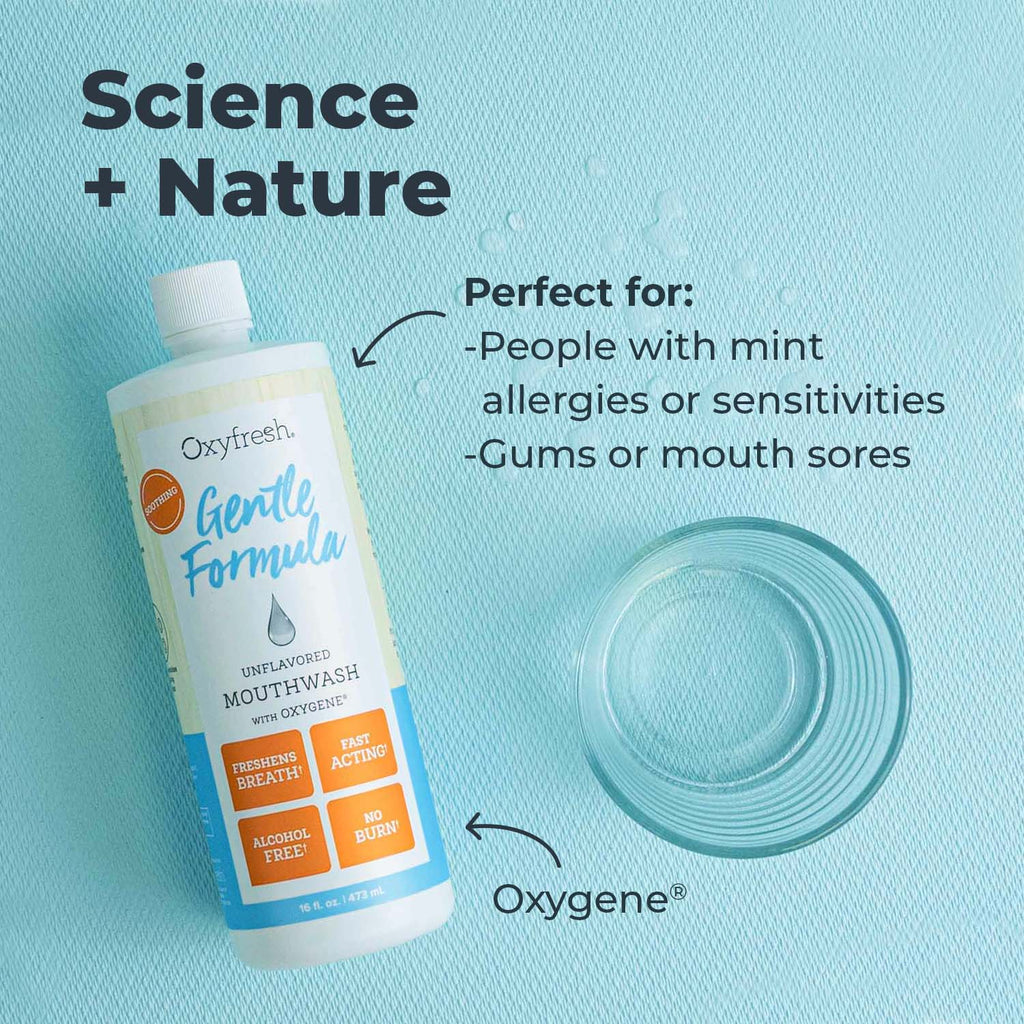 Gentle Formula Unflavored Fresh Breath Mouthwash | Fluoride Free