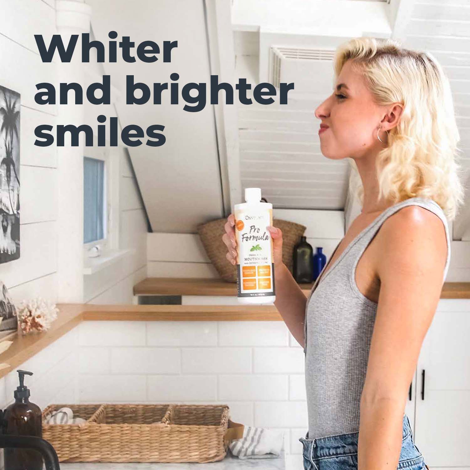 Pro Formula Fresh Mint Mouthwash |  Cosmetic Formula | Fluoride Free