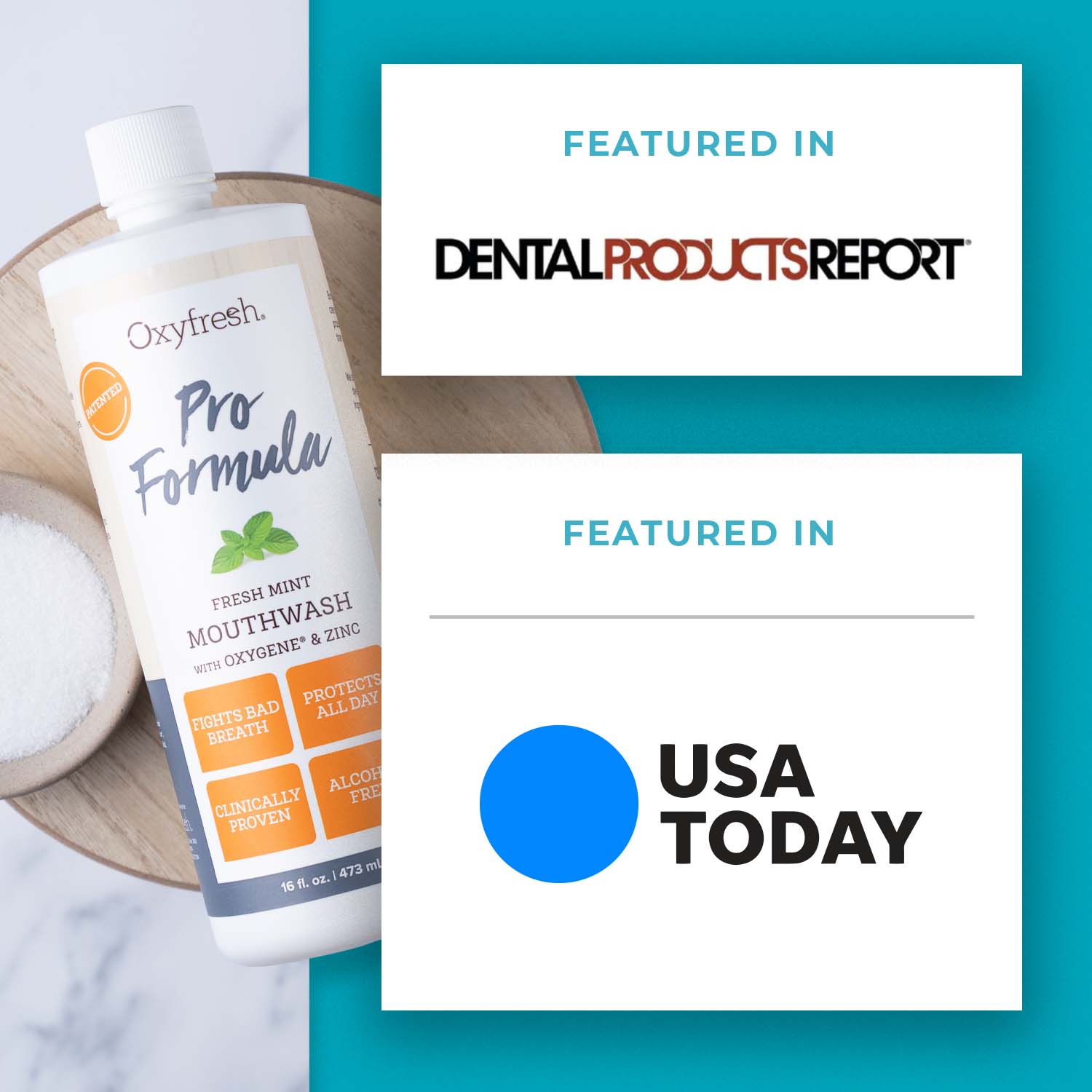 Pro Formula Fresh Mint Mouthwash |  Cosmetic Formula | Fluoride Free