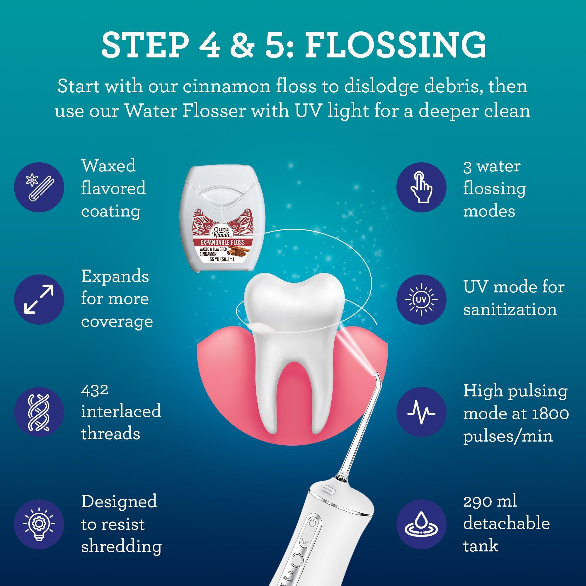 Guru's 7-Step Regimen 1.0 - Oil Pulling, Mouthwash, Butter on Gums for Health Teeth & Gums
