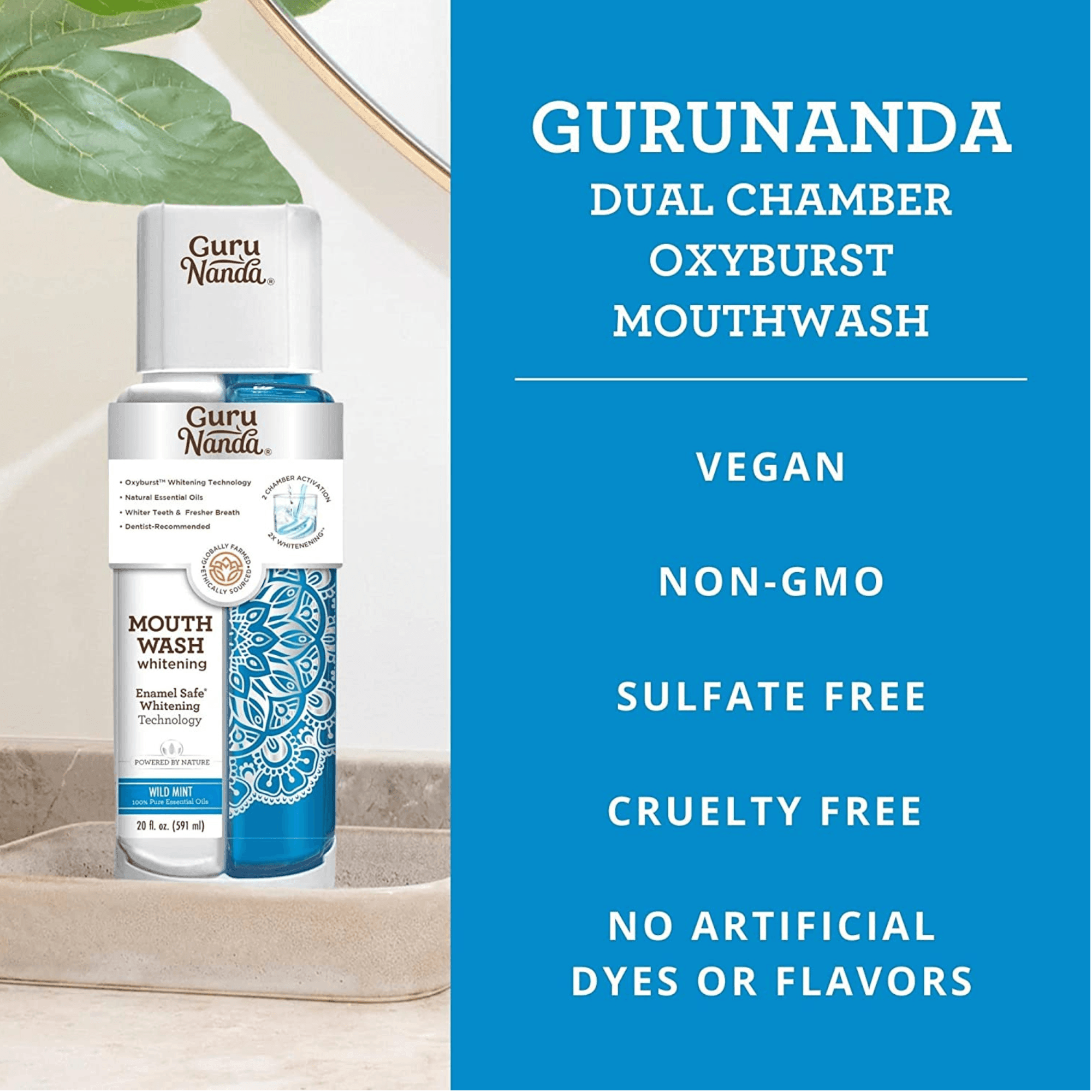 Dual Chamber Oxyburst Whitening Mouthwash (12-Pack)