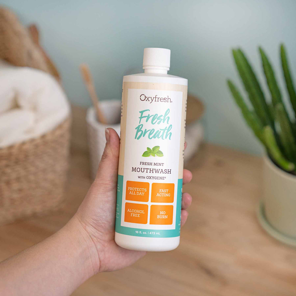 Fresh Breath Fresh Mint Mouthwash | Mild Formula | Fluoride Free